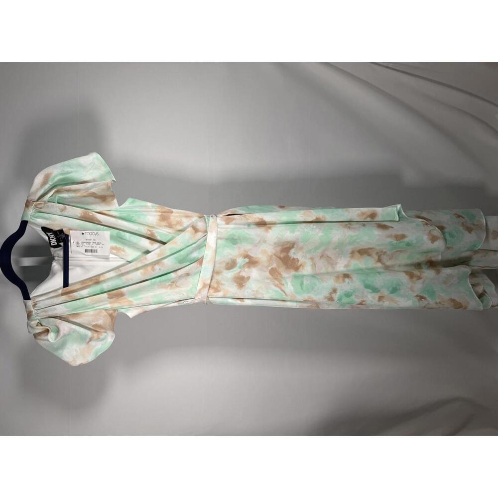 NWT DKNY Women's Mint and Tan Maxi Dress Size 6 - Picture 6 of 8